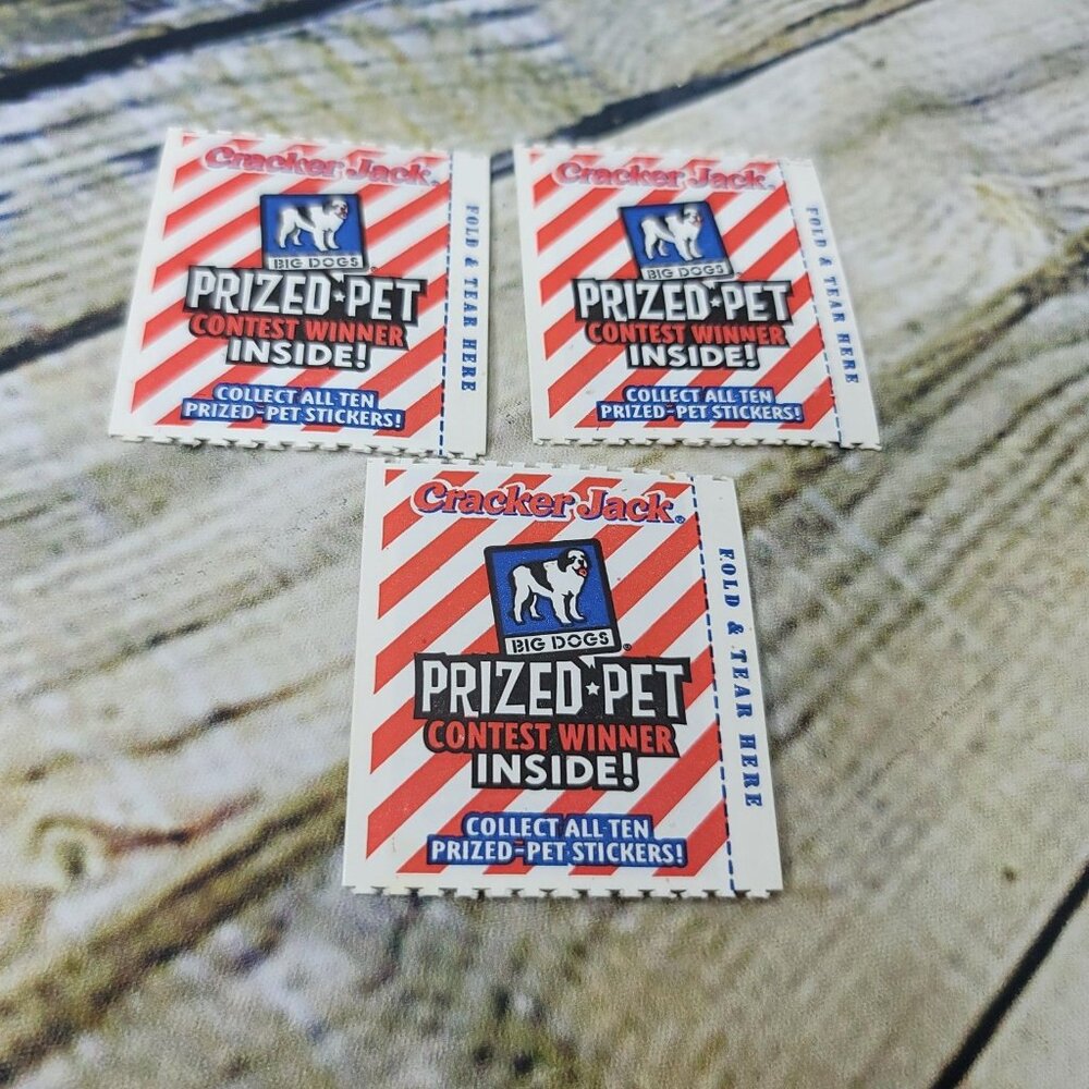 Vintage Lot of 3 CRACKER JACK PRIZES Surprise Prized Pet